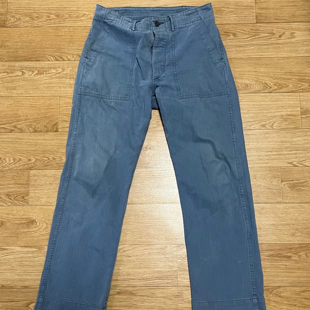 RRL 헤링본퍼티그 인디고