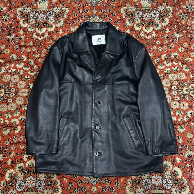 [XL] BR REPUBLIC 램스킨 카코트 가죽자켓