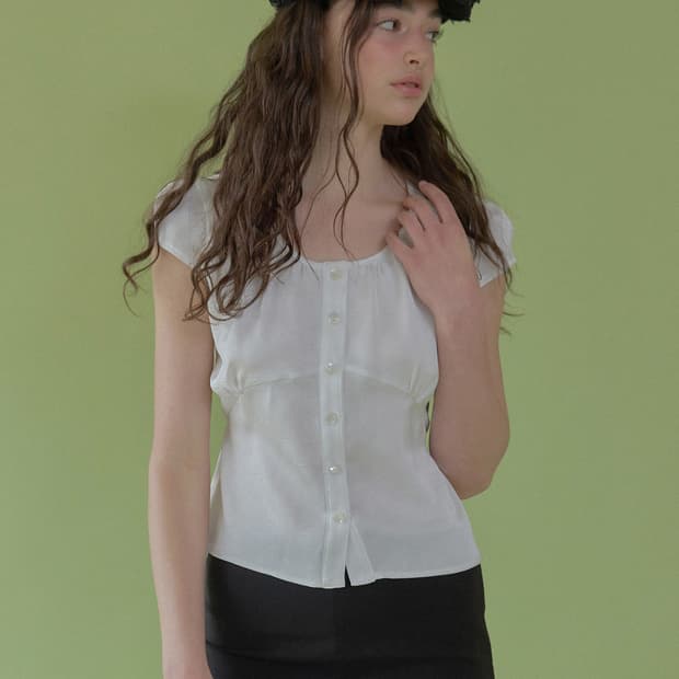 (택O) 헤더먼트 소프트 글램 블라우스