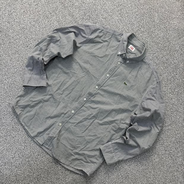 41 라코스테 남성 체크 셔츠 남방 0401J