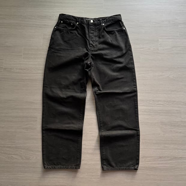 스투시 빅올진 워시드 캔버스 블랙