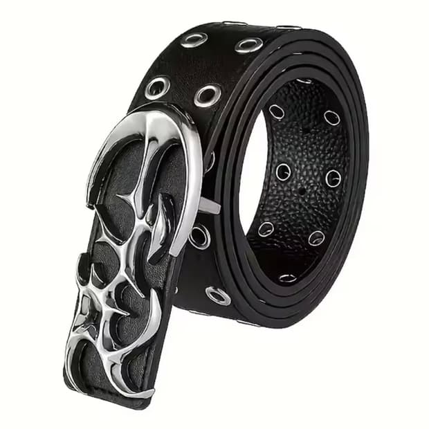 Y2k Steel Eyelet Belt