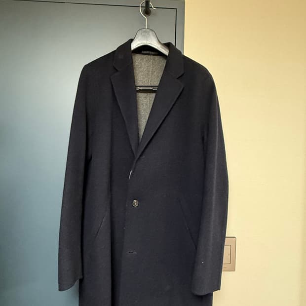 Theory코트. 캐시미어+울. 네이비코트 L사이즈