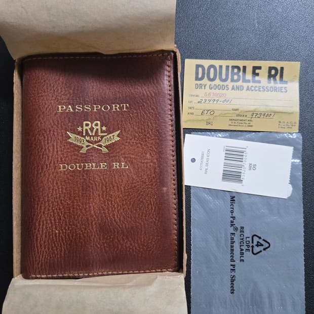 RRL DOUBLE RL 패스포트 케이스