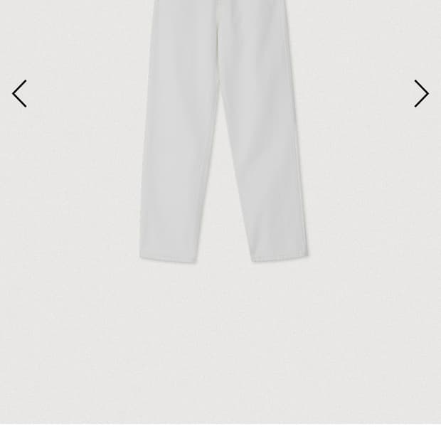 샤드라마 cation denim pants white-s