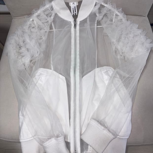 Comme des garcons 꼼데가르송 블루종 레이스 봄버 자켓