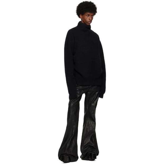 릭오웬스 헤비 알파카 피셔맨 타바드