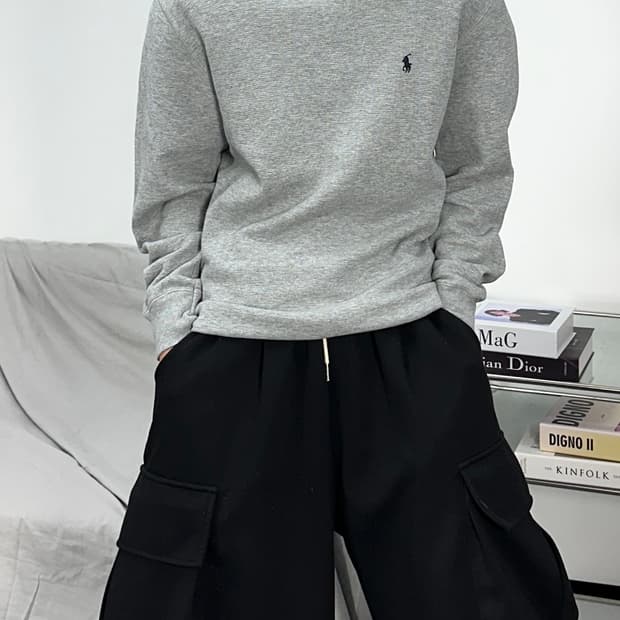 폴로 랄프로렌 그레이 와플티 M