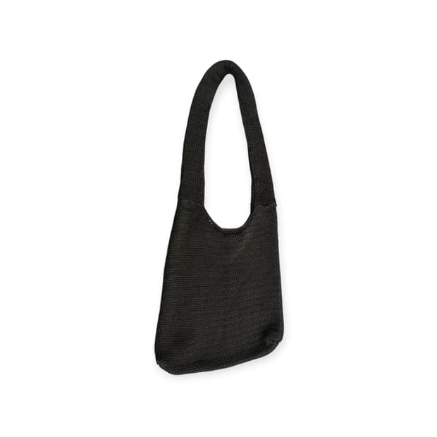 모리걸 opaque.clip 블랙 뜨개 가방