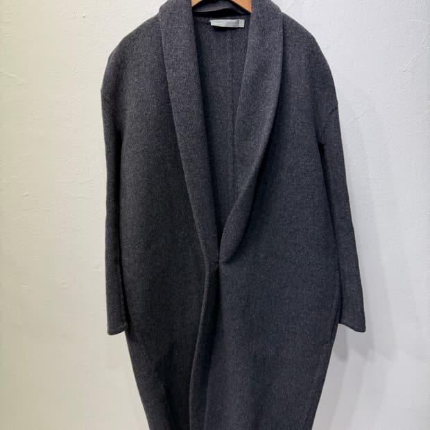 정품) VINCE 빈스 차콜 오버사이즈 블렌드 코트 XS