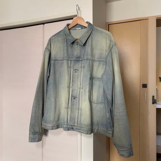 25ss 1st Type Denim Jacket(Bleach)