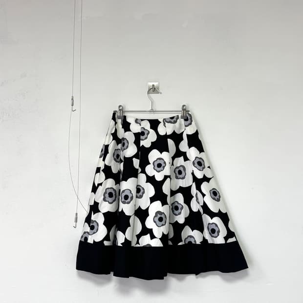 japanese vintage flower skirt