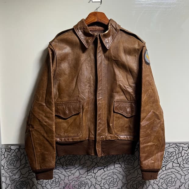 90s 구 리얼맥코이 A-2 플라이트 자켓 40