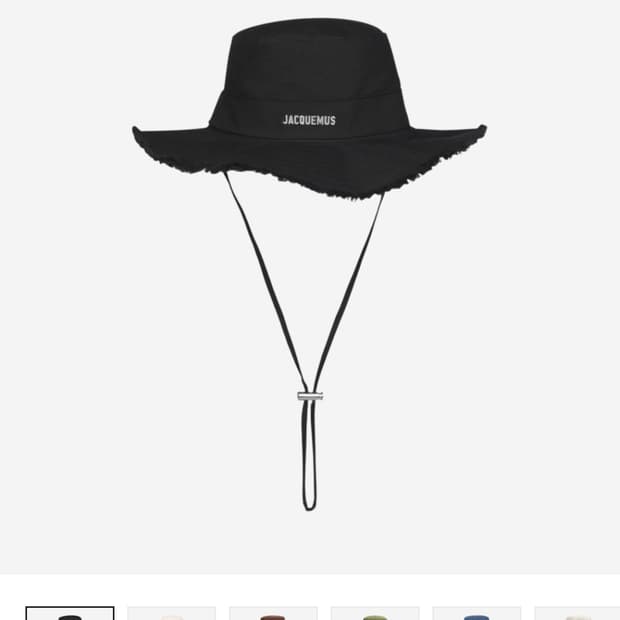 자크뮈스 블랙 버킷햇 모즈