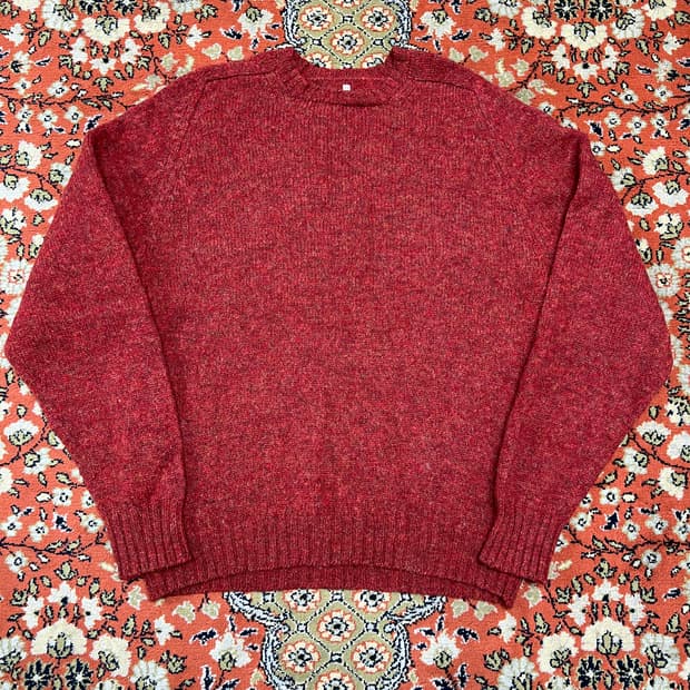 [44] SCOTTISH SHETLAND 레드 니트