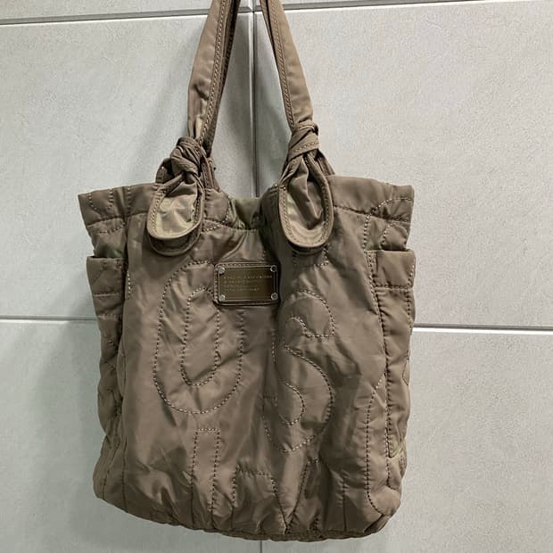 [MARC JACOBS]ash beige Nylon Bag