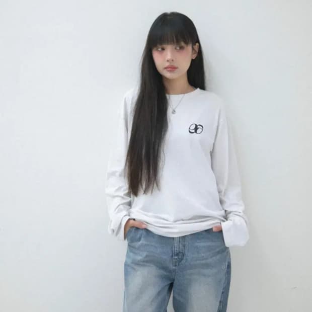 미개봉) 애즈온 NOTE LONG SLEEVE WHITE