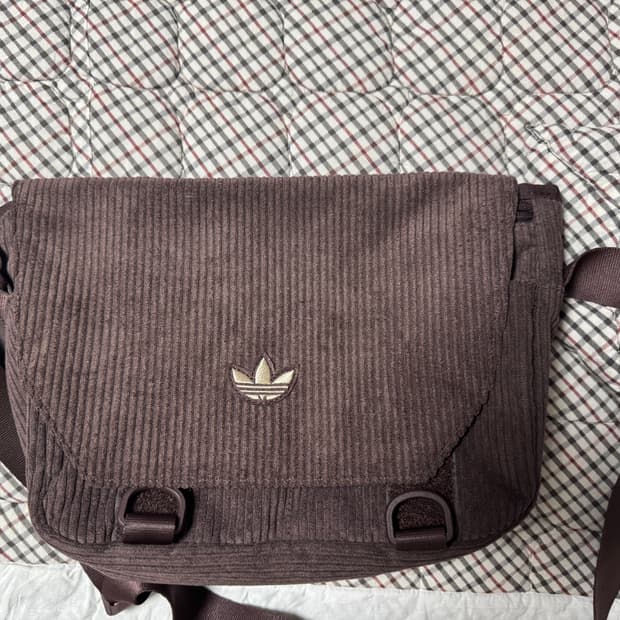 아디다스 코듀로이백