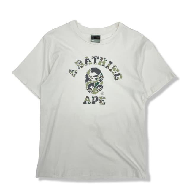 90s 베이프 카모 반팔 티셔츠