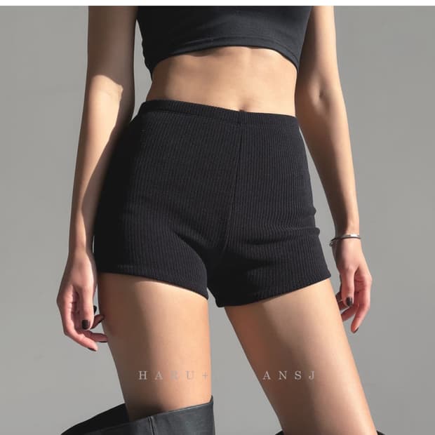 골지 코듀로이 마이크로 쇼츠 슬림 핫팬츠