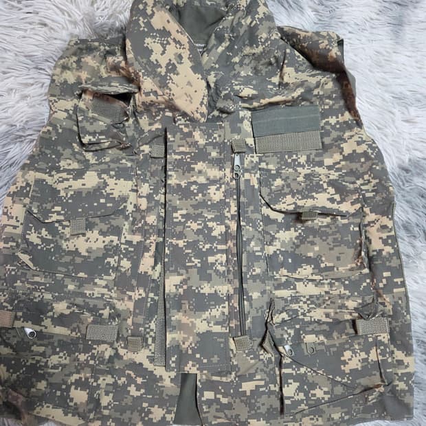 미군 USA 밀리터리 우드랜드 조끼 L