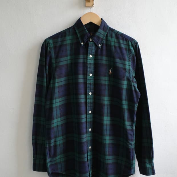 폴로 블랙 와치 셔츠