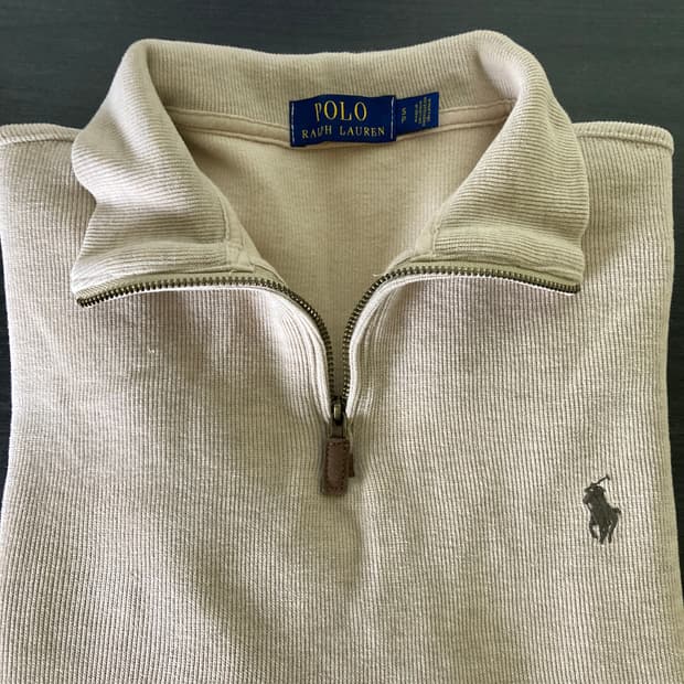 폴로랄프로렌 반집업 니트