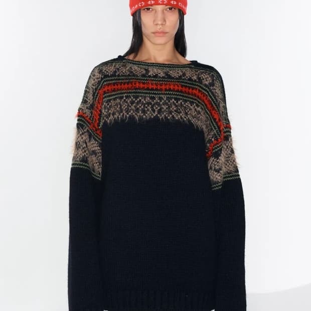 OPEN YY 오픈 와이와이 니트 (S)