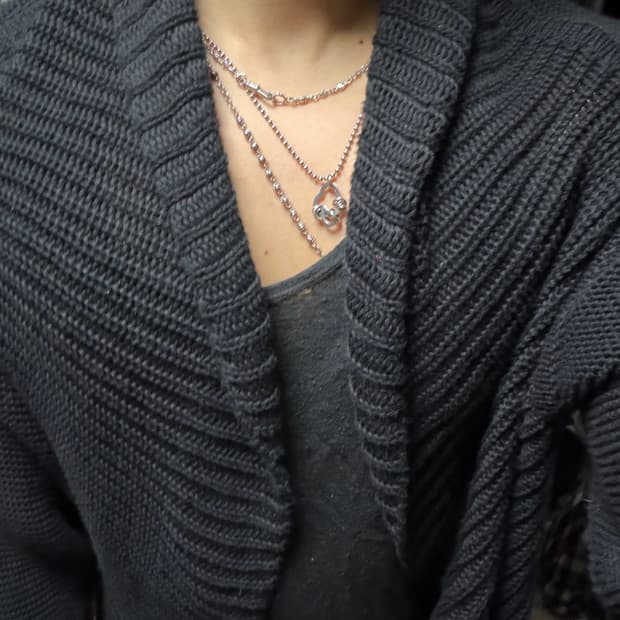 솔로이스트 숄 가디건