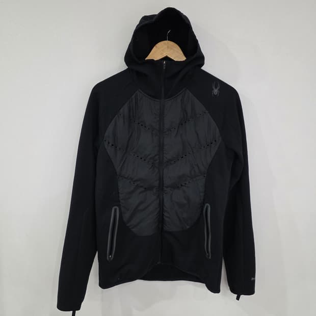 스파이더 에어로 구스다운 하이브리드 러닝 후드 자켓 L