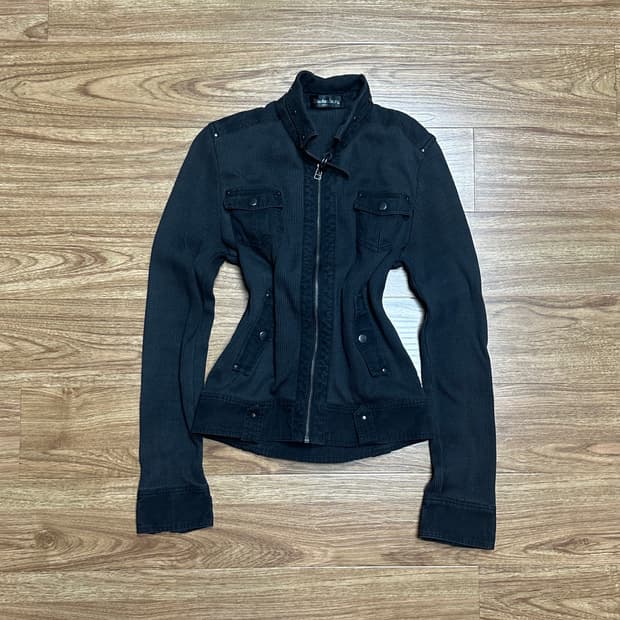 빈티지 포켓 집업 티셔츠 오네갸루 로걀 긱시크 베메클깔 고딕 고스 그런지