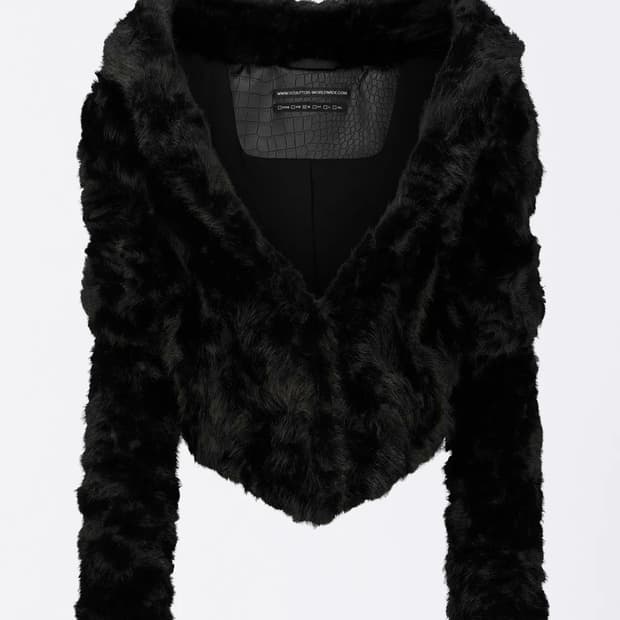 베몬 아사 착용! 스컬프터 Faux Fur Corset Jacket