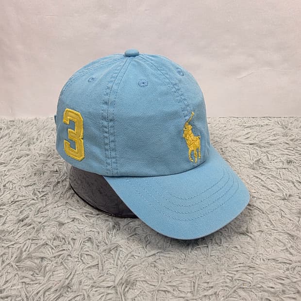 폴로랄프로렌 키즈 피그먼트 빅포니 볼캡 라이트블루 4-7 (53cm)