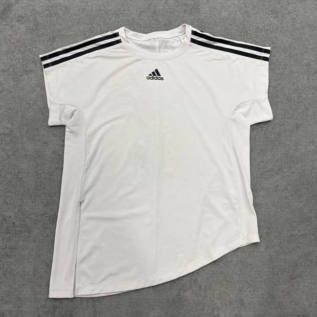 XS 아디다스 삼선 타이 티셔츠