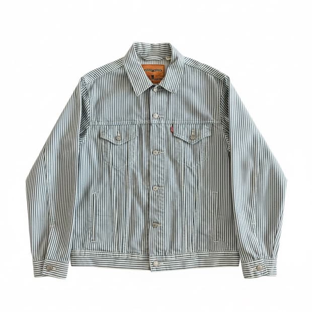 [L] 리바이스 히코리 스트라이프 빅E 트러커