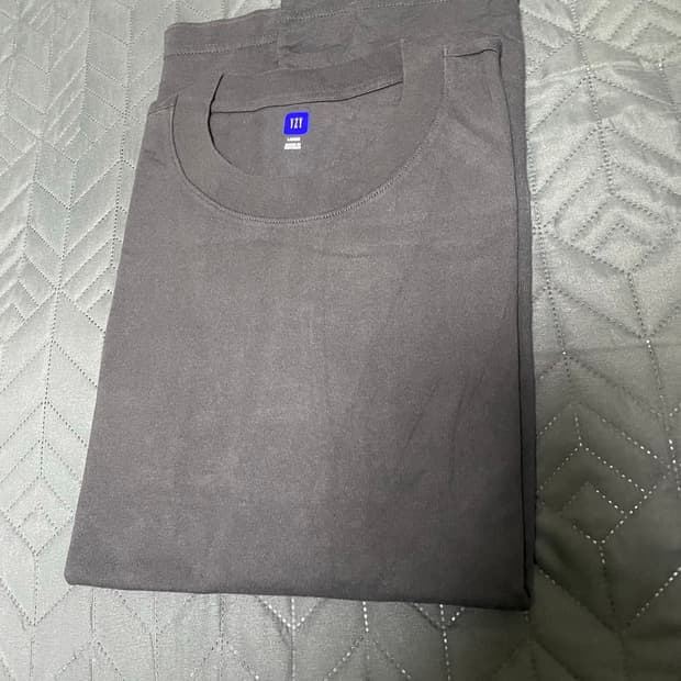 이지갭 숏슬리브 반팔 블랙 L 새상품 이지택O