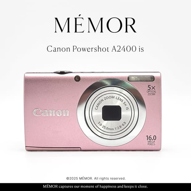 베이비핑크🎀Canon PowerShot A2400 IS 캐논디카