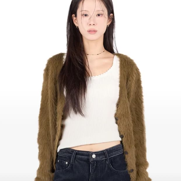 [새상품] 릿킴 FUR BLOOM CARDIGAN