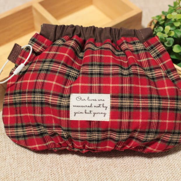 핸드메이드 바닥셔링 바네 파우치