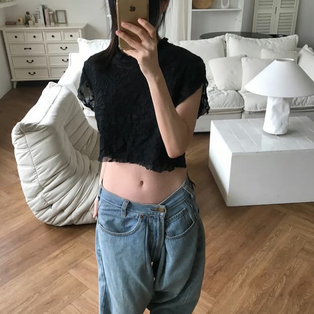 vintage black top