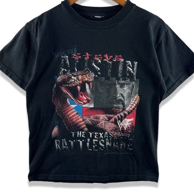 1999 WWF STONE COLD 그래픽 티셔츠3116