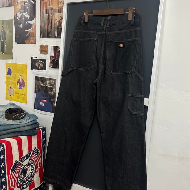 Dickies 디키즈 더블니 카펜터 흑청 데님 팬츠