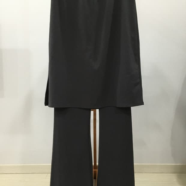 히어린 스커트 레이어드 팬츠