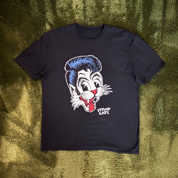 Stray Cats 스트레이 캣츠 튜블러 오리지널 그래픽 티셔츠 블랙
