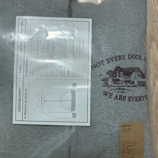 컬렉트피시스 후드집업 그레이 M