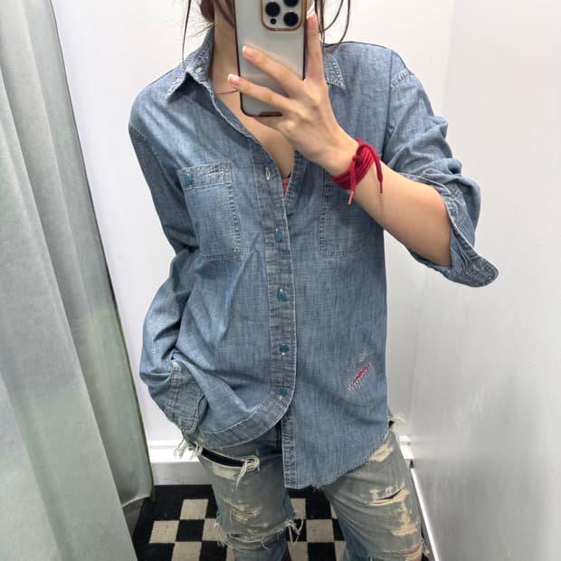 폴로 히피 소우 데님셔츠