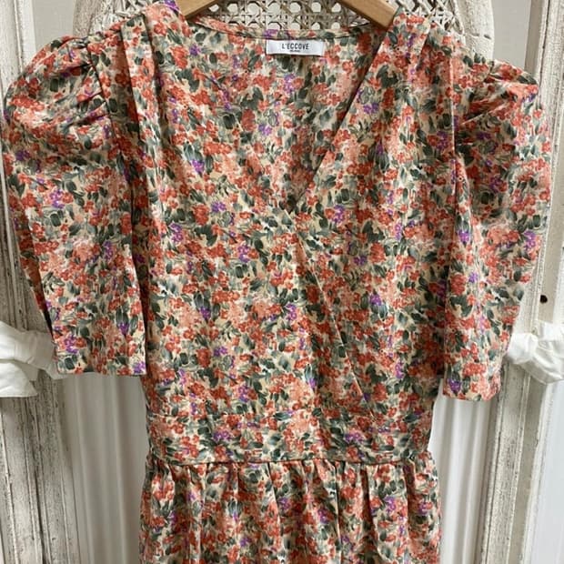 레코브 꽃 미니원피스