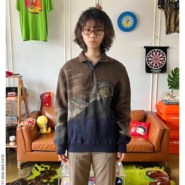 1980-90s Lou Graham Retro Knit Sweater
