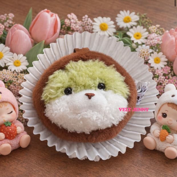 새상품) 정품 두쫀쿠 우소우소짱 키링 열쇠고리 가방고리 두쫀쿠 키링