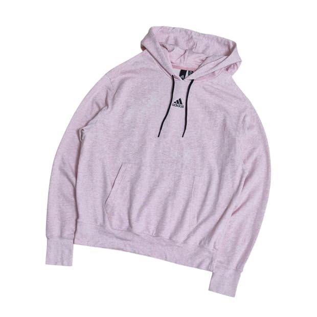 아디다스 연핑크 후드티